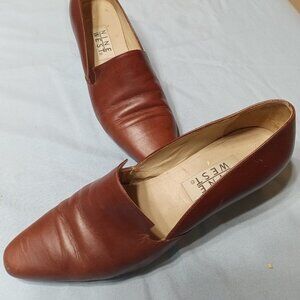 Nine West Brown Leather Loafers